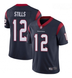 Texans 12 Kenny Stills Navy Blue Team Color Men Stitched Football Vapor Untouchable Limited Jersey