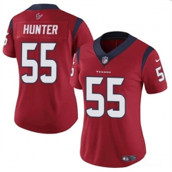 Women Houston Texans 55 Danielle Hunter Red Vapor Untouchable Limited Stitched Jersey