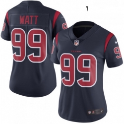 Womens Nike Houston Texans 99 JJ Watt Limited Navy Blue Rush Vapor Untouchable NFL Jersey