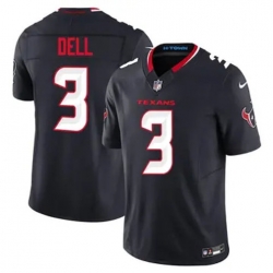 Youth Houston Texans 3 Tank Dell Navy 2024 Alternate F U S E Vapor Stitched Football Jersey