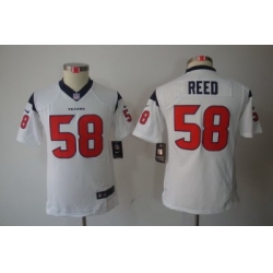 Youth Nike Houston Texans #58 Brooks Reed White Color[Youth Limited Jerseys]