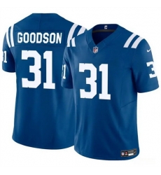 Men Indianapolis Colts 31 Tyler Goodson Blue 2024 F U S E Vapor Limited Stitched Football Jersey