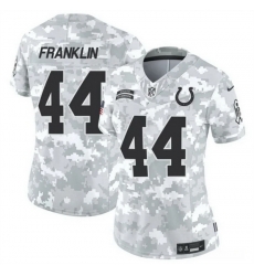 Women Indianapolis Colts 44 Zaire Franklin 2024 F U S E Arctic Camo Salute To Service Limited Stitched Jersey