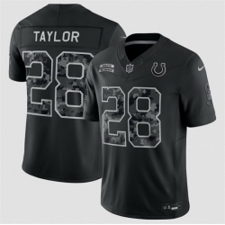 Youth Indianapolis Colts  28 Jonathan Taylor Black 2026 Salute to Service Limited Stitched Football Jersey