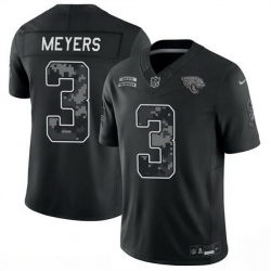 Men Jacksonville Jaguars 3 Jakobi Meyers Black F U S E 2026 Salute to Service Limited Stitched Football Jersey