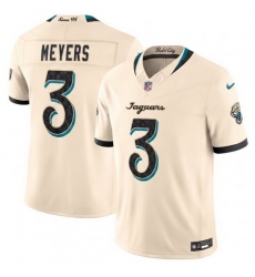 Men Jacksonville Jaguars  3 Jakobi Meyers Cream 2026 F U S E  Rivalries Collection Limited Stitched Football Jersey