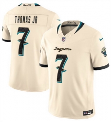 Men Jacksonville Jaguars 7 Brian Thomas Jr Cream 2026 F U S E Rivalries Collection Limited Stitched Football Jersey Men Jacksonville Jaguars 7 Brian Thomas Jr Cream 2026 F U S E Rivalries Collection Limited Stitched Football Jersey