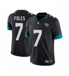 Men Jacksonville Jaguars 7 Nick Foles Black Team Color Vapor Untouchable Limited Player Football Jersey