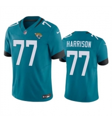 Men Jacksonville Jaguars 77 Anton Harrison Teal 2023 F U S E Vapor Untouchable Limited Stitched Jersey