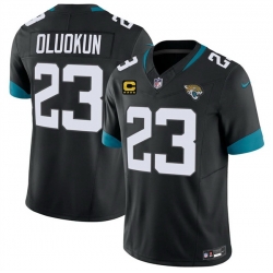 Men Jacksonville Jaguars  Foyesade Oluokun Black 2026 F U S E  4 Star C Patch Vapor Limited Stitched Football Jersey