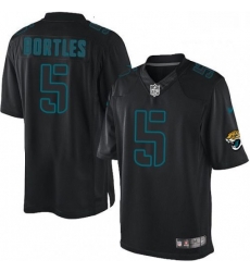 Men Nike Jacksonville Jaguars 5 Blake Bortles Limited Black Impact NFL Jersey