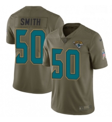 Men Nike Jacksonville Jaguars 50 Telvin Smith Limited Olive 2017 Salute to Service NFL Jersey