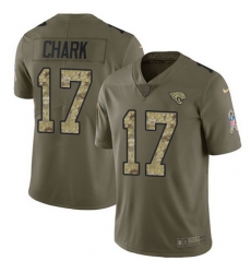 Nike Jaguars #17 DJ Chark Olive Camo Mens Stitched NFL Limited 2017 Salute To Service Jersey