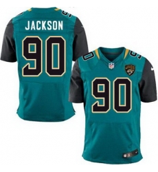 Nike Jaguars #90 Malik Jackson Teal Green Team Color Mens Stitched NFL Elite Jersey