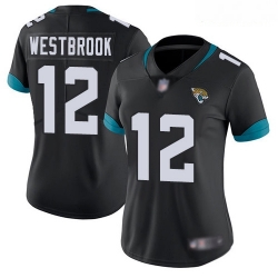 Jaguars #12 Dede Westbrook Black Team Color Women Stitched Football Vapor Untouchable Limited Jersey