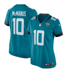 Women Jacksonville Jaguars 10 Brandon McManus Teal Stitched Jersey 28Run Small 29