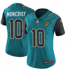 Women Nike Donte Moncrief Jacksonville Jaguars Limited Teal Vapor Untouchable Team Color Jersey