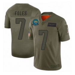 Womens Jacksonville Jaguars 7 Nick Foles Limited Camo 2019 Salute to Service Football Jersey