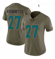 Womens Nike Jacksonville Jaguars 27 Leonard Fournette Limited Olive 2017 Salute to Service NFL Jersey