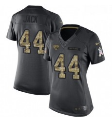 Womens Nike Jacksonville Jaguars 44 Myles Jack Limited Black 2016 Salute to Service NFL Jersey