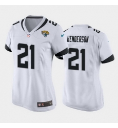 women c.j. henderson jacksonville jaguars white game jersey 