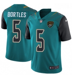 Youth Nike Jacksonville Jaguars 5 Blake Bortles Teal Green Team Color Vapor Untouchable Limited Player NFL Jersey