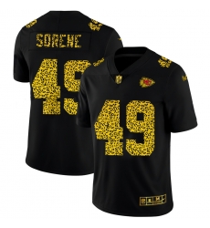 Kansas City Chiefs 49 Daniel Sorensen Men Nike Leopard Print Fashion Vapor Limited NFL Jersey Black