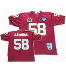 Kansas City Chiefs 58 Derrick Thomas Throwback Red Jerseys