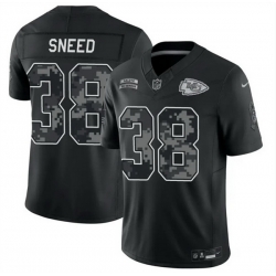 Men Kansas City Chiefs 38 L Jarius Sneed Black F U S E 2026 Salute to Service Limited Stitched Football Jersey