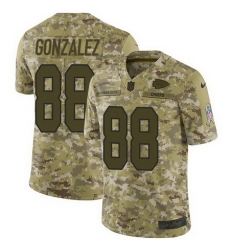 Nike Chiefs #88 Tony Gonzalez Camo Mens Stitched NFL Limited 2018 Salute To Service Jersey