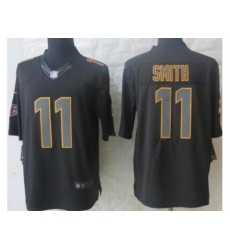 Nike Kansas City Chiefs 11 Alex Smith Black Limited Impact NFL Jersey