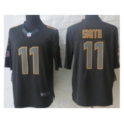 Nike Kansas City Chiefs 11 Alex Smith Black Limited Impact NFL Jersey