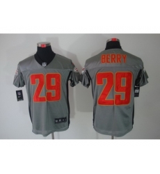 Nike Kansas City Chiefs 29 Eric Berry Grey Elite Shadow NFL Jersey