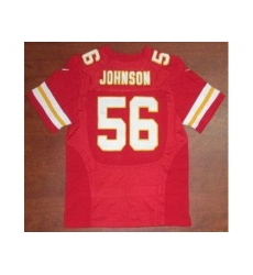 Nike Kansas City Chiefs 6 Derrick Johnson Red Elite NFL Jersey