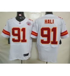 Nike Kansas City Chiefs 91 Tamba Hali White Elite NFL Jersey