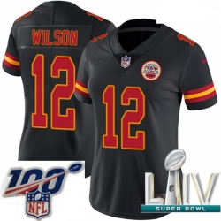 2020 Super Bowl LIV Women Nike Kansas City Chiefs #12 Albert Wilson Limited Black Rush Vapor Untouchable NFL Jersey