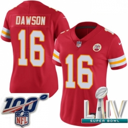 2020 Super Bowl LIV Women Nike Kansas City Chiefs #16 Len Dawson Red Team Color Vapor Untouchable Limited Player NFL Jersey