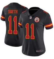 Nike Chiefs #11 Alex Smith Black Womens Stitched NFL Limited Rush Jersey