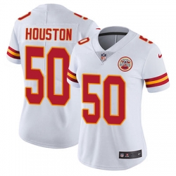 Nike Chiefs #50 Justin Houston White Womens Stitched NFL Vapor Untouchable Limited Jersey