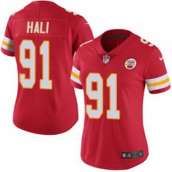 Nike Chiefs #91 Tamba Hali Red Womens Stitched NFL Limited Rush Jersey