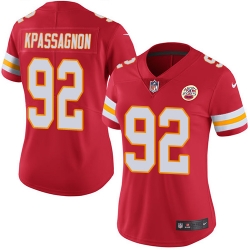 Nike Chiefs #92 Tanoh Kpassagnon Red Team Color Womens Stitched NFL Vapor Untouchable Limited Jersey