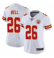 Women Kansas City Chiefs 26 Le'Veon Bell White Color Vapor Untouchable Limited Jersey