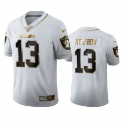 Las Vegas Raiders 13 Hunter Renfrow Men Nike White Golden Edition Vapor Limited NFL 100 Jersey