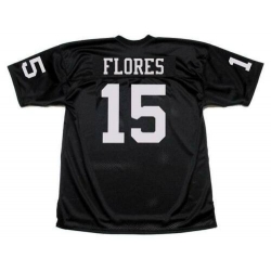 Las Vegas Raiders 15 Tom Flores Black Limited Jersey