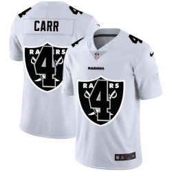 Las Vegas Raiders 4 Derek Carr White Men Nike Team Logo Dual Overlap Limited NFL Jersey