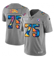 Las Vegas Raiders 75 Howie Long Men Nike Multi Color 2020 NFL Crucial Catch NFL Jersey Greyheather