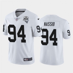 Las Vegas Raiders 94 Carl Nassib Vapor Limited Jersey White Inaugural Jersey