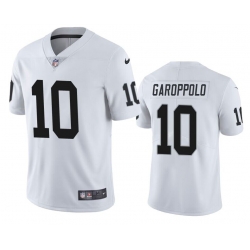 Men Las Vegas Raiders 10 Jimmy Garoppolo White Vapor Untouchable Stitched Football Jersey