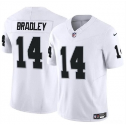 Men Las Vegas Raiders 14 Carter Bradley White F U S E Vapor Stitched Football Jersey