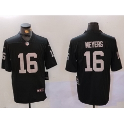 Men Las Vegas Raiders 16 Jakobi Meyers Black Vapor Untouchable Limited Stitched Football Jersey